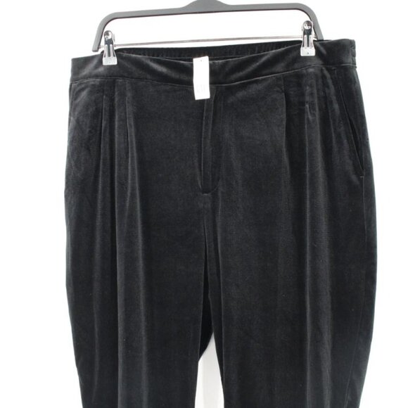 NWT gap pants Women's 18 Velvet jogger true black pockets elastic back - Picture 2 of 15